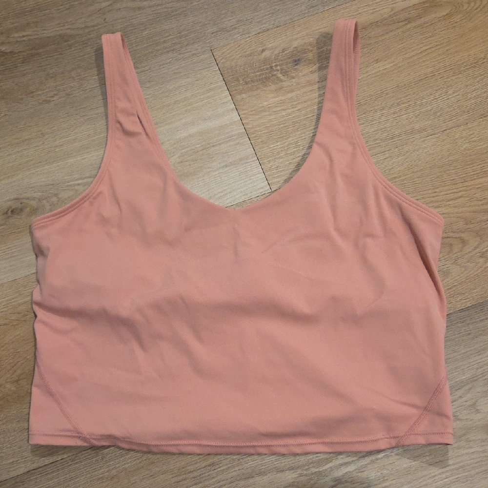 Everyday Scoop Neck Tank Top - Peach